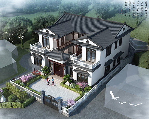 【實地設計】婁底漣源新中式四合院帶局部架空層別墅私人定制設計案例